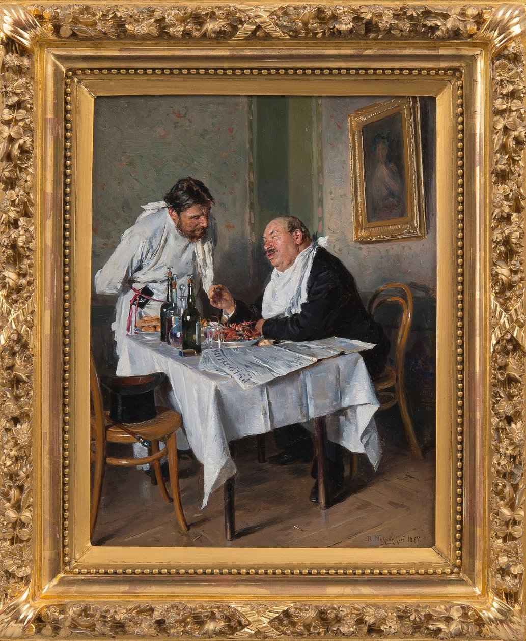 Makovsky'nin bir restoranında, Vladimir Yegorovich (1846-1920) by Vladimir Egorovic Makovsky