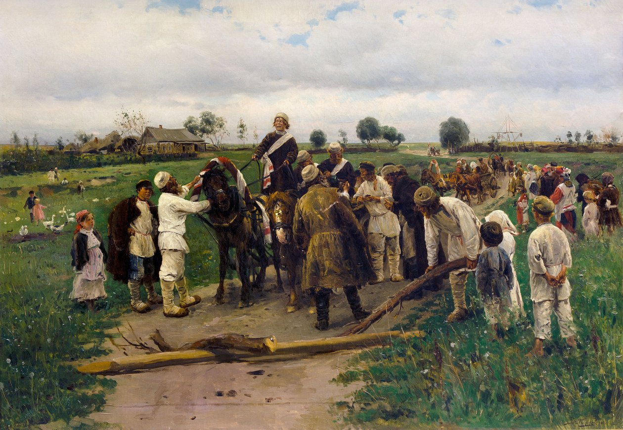 Gelin için fidye ödenmesi. Vladimir Makovsky