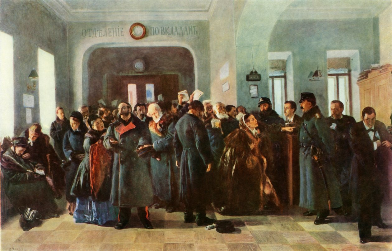 Banka Çöküyor, 1881, 1965. by Vladimir Egorovic Makovsky