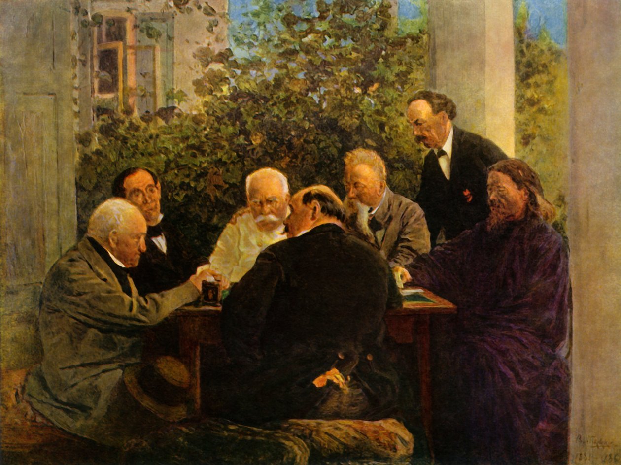 Kart Oyunu, 19. yüzyılın sonu - 20. yüzyılın başı, 1965. by Vladimir Egorovic Makovsky