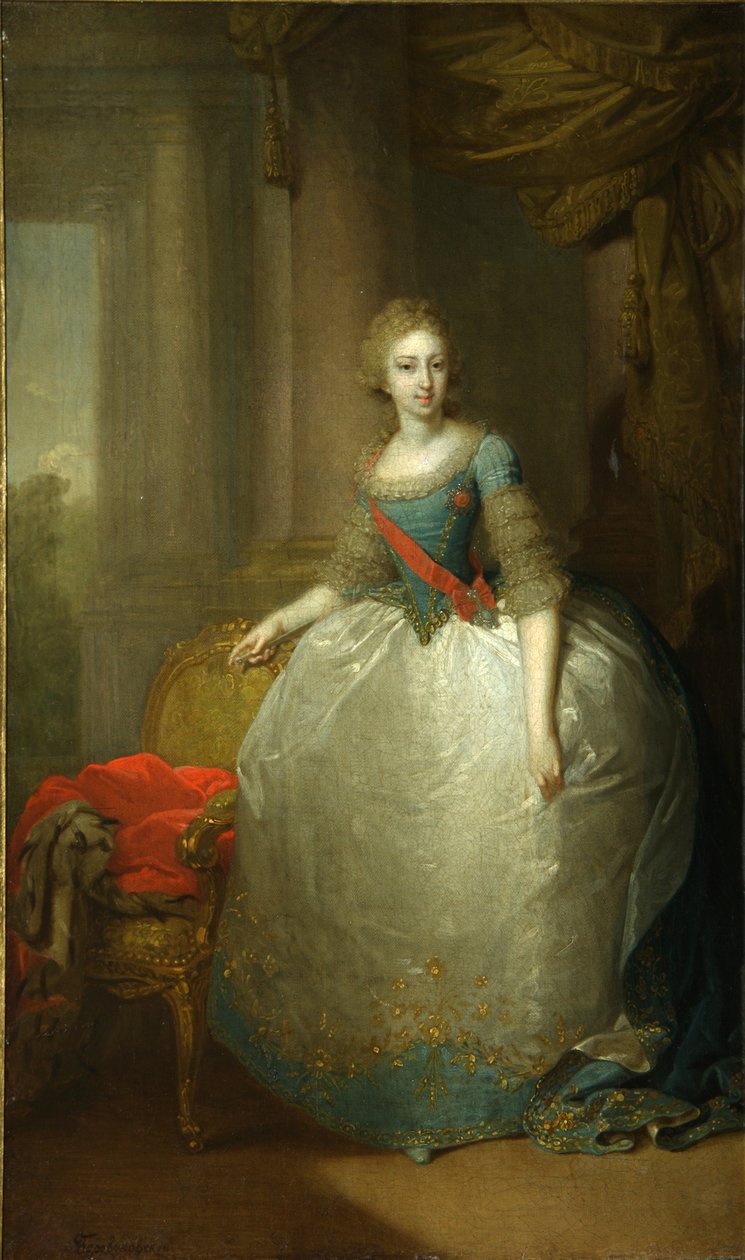 Rusya Büyük Düşesi Elena Pavlovna 1784-1803, 1797 by Vladimir Lukich Borovikovsky