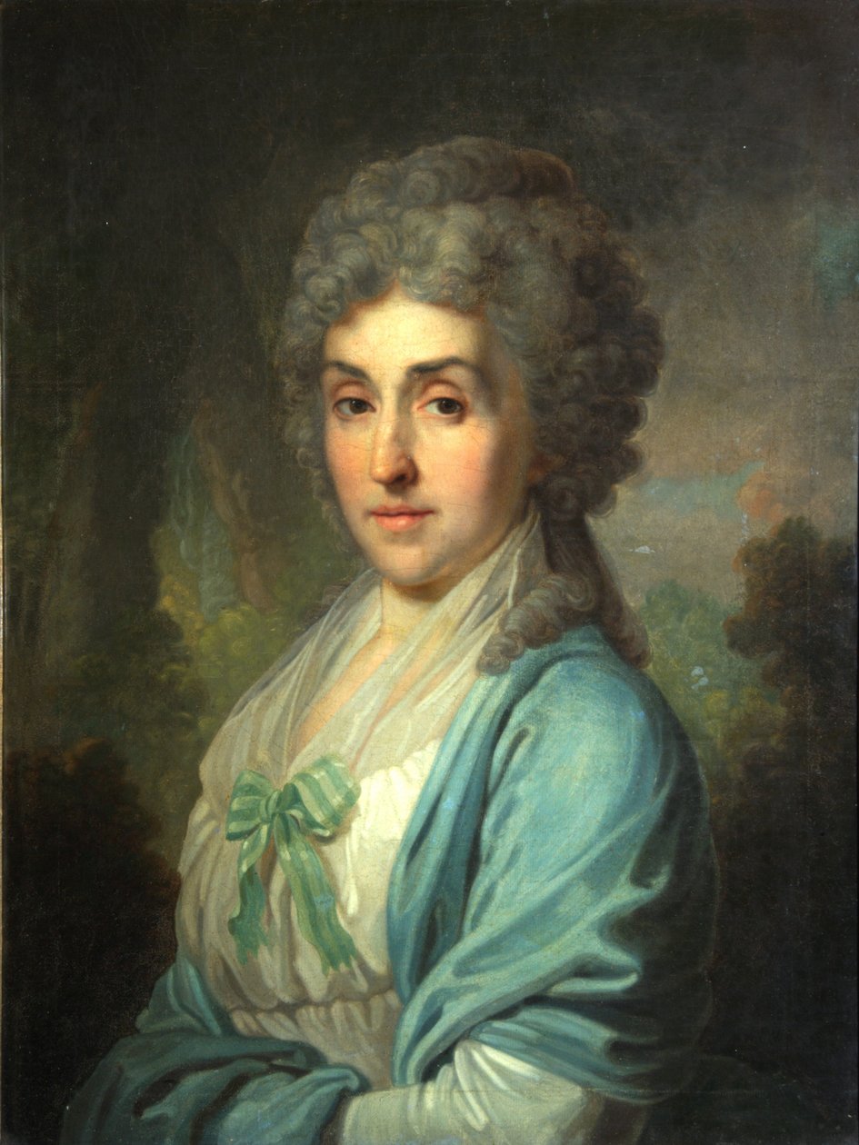 Yekaterina Alexandrovna Novosiltseva'nın portresi, 1794 by Vladimir Lukich Borovikovsky