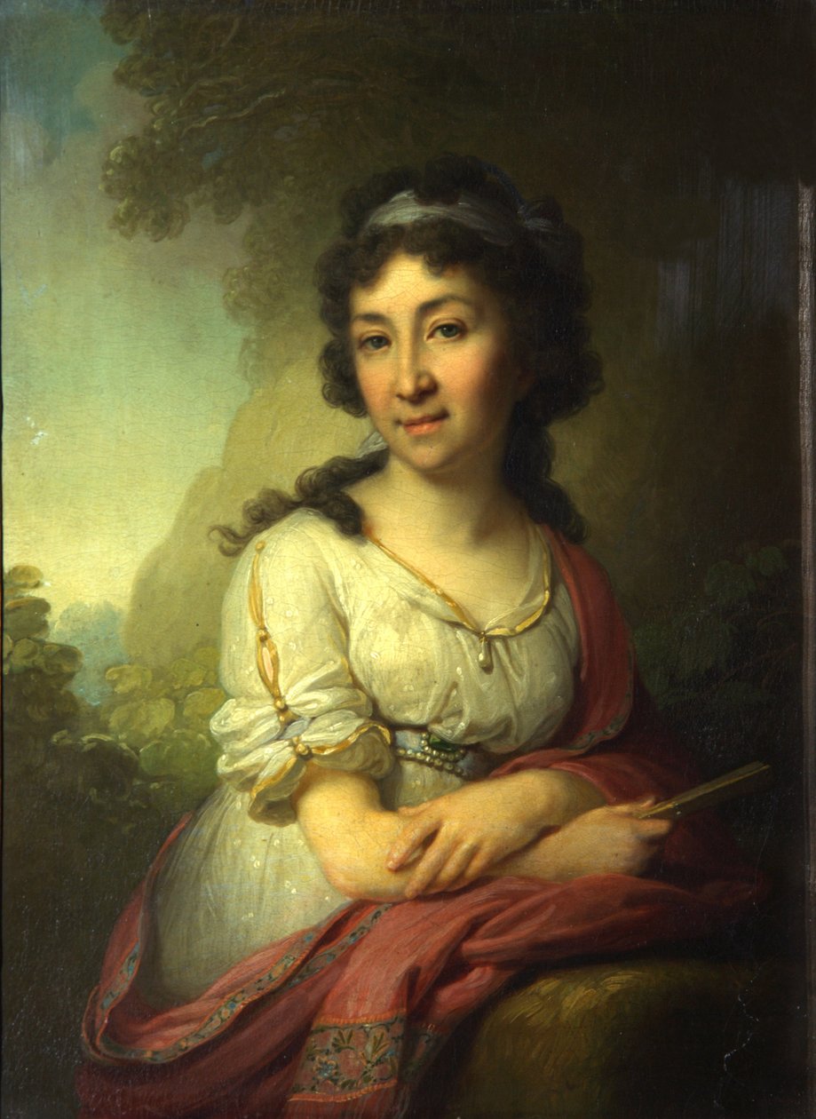 Yekaterina Vasilievna Torsukova'nın portresi, 1795 by Vladimir Lukich Borovikovsky
