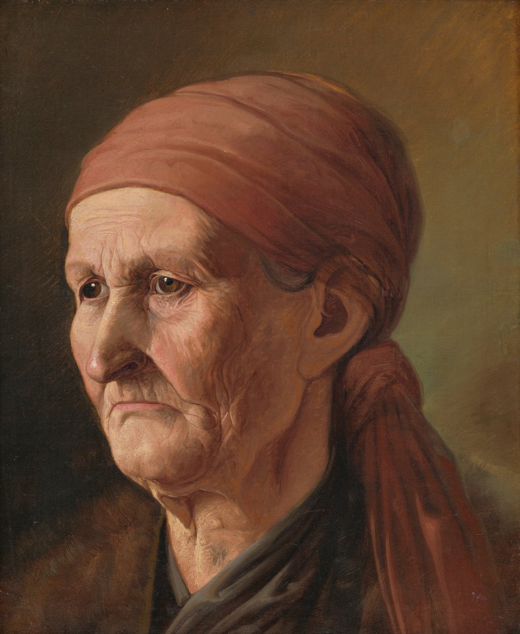 Yaşlı Bir Kadının Başı by Vojtech Klimkovič
