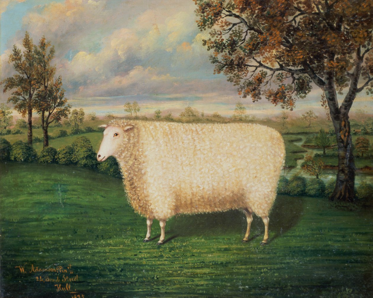 Eski Lincoln Irkının Ödül Koyunu, 1835 by W. Adamson
