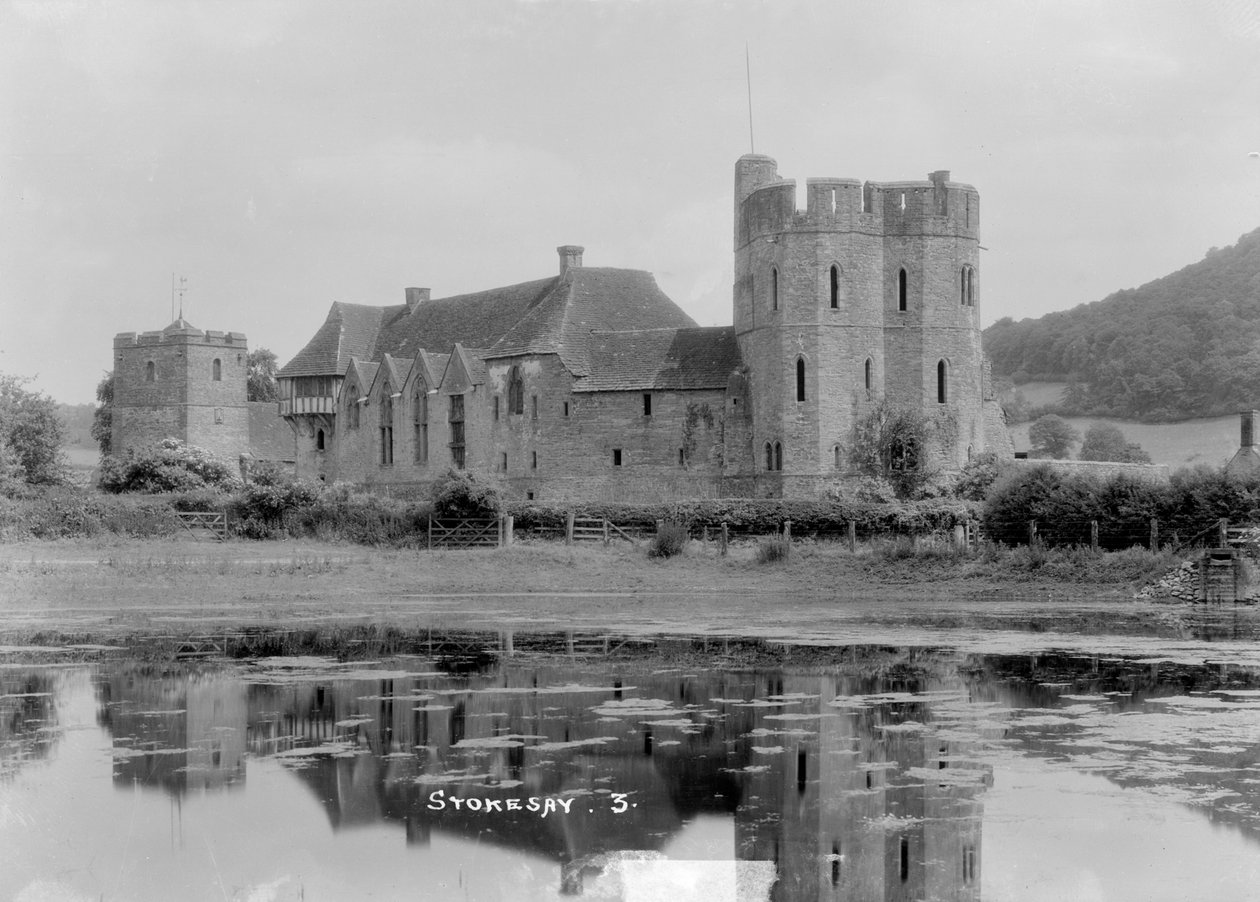 Stokesay Kalesi, Shropshire, c1930 by WA Call