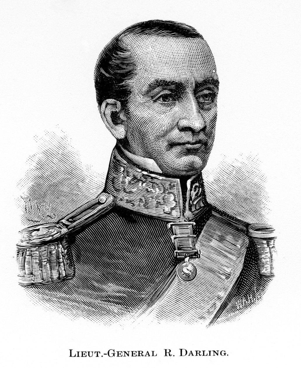 General Sir Ralph Darling, İngiliz askeri ve sömürge valisi, 1886. by WA Hirschmann