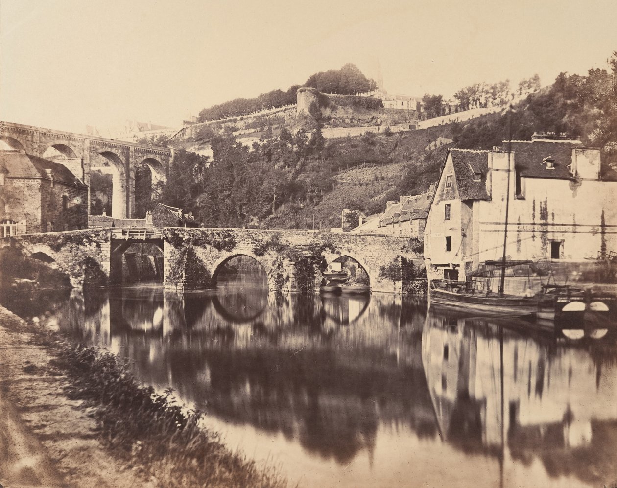 Dinan Limanı, Brittany, 1856. by WA Mansell
