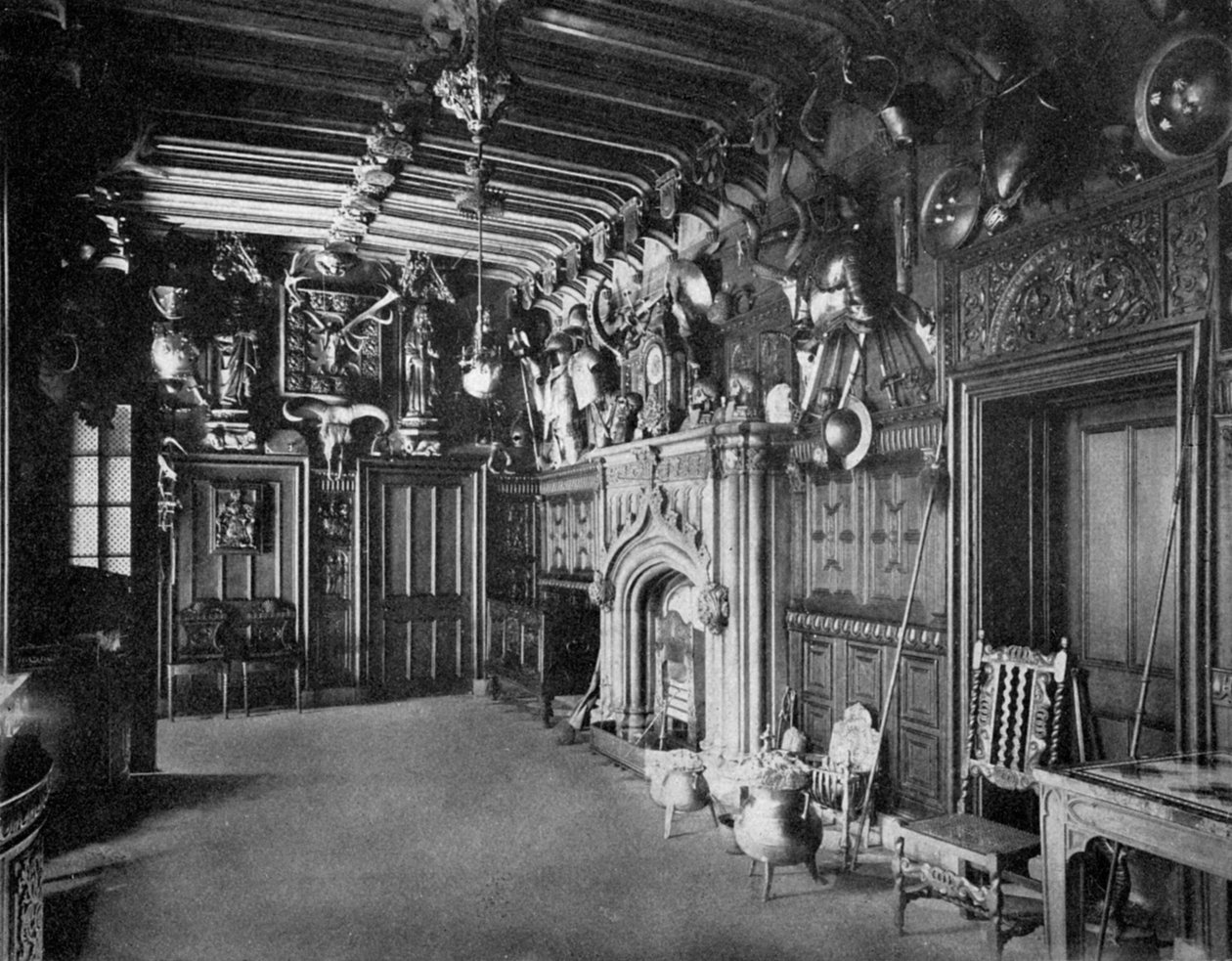 Melrose yakınlarındaki Abbotsford Hall salonu, İskoçya, 1924-1926 by WA Mansell