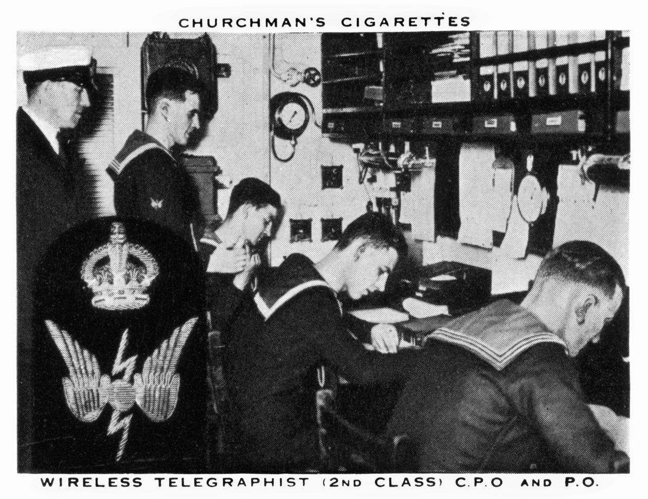 Kablosuz Telgrafçı, 2. Sınıf, C.P.O ve P.O, 1937. by WA and AC Churchman