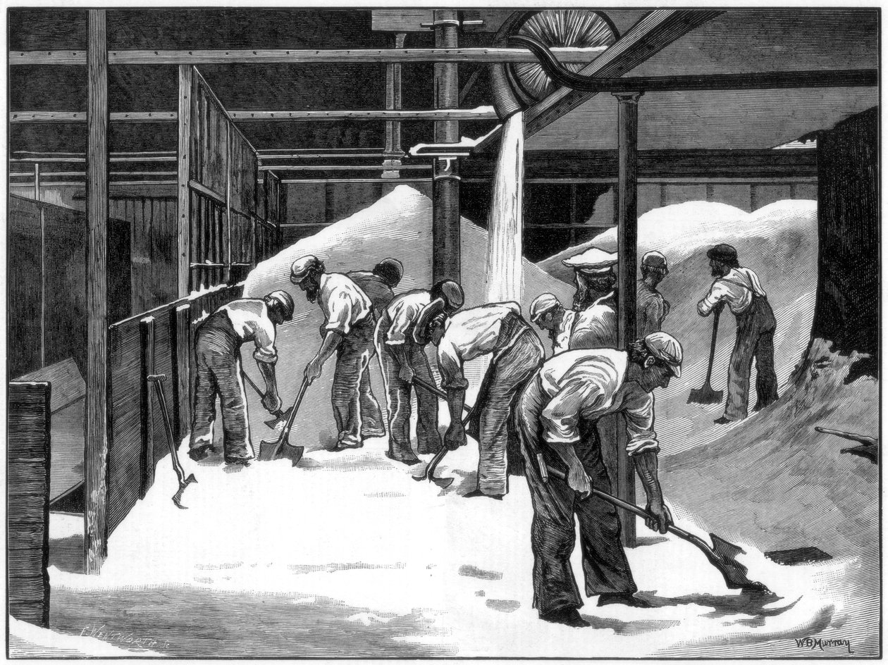 Counterslip rafinerisinde şeker üretimi, Bristol, 1873. by WB Murray