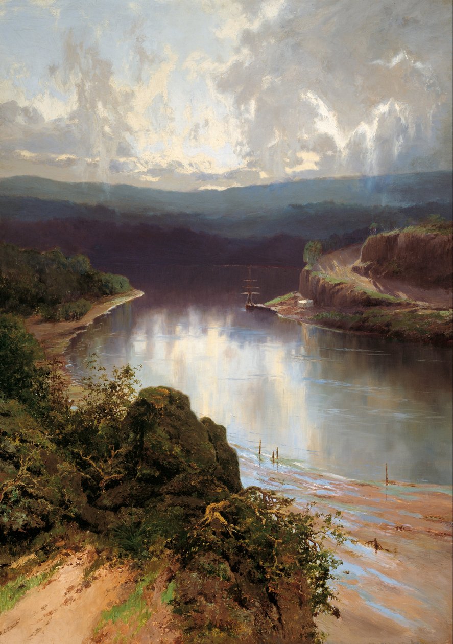 Avustralya fiyortu by W.C. Piguenit