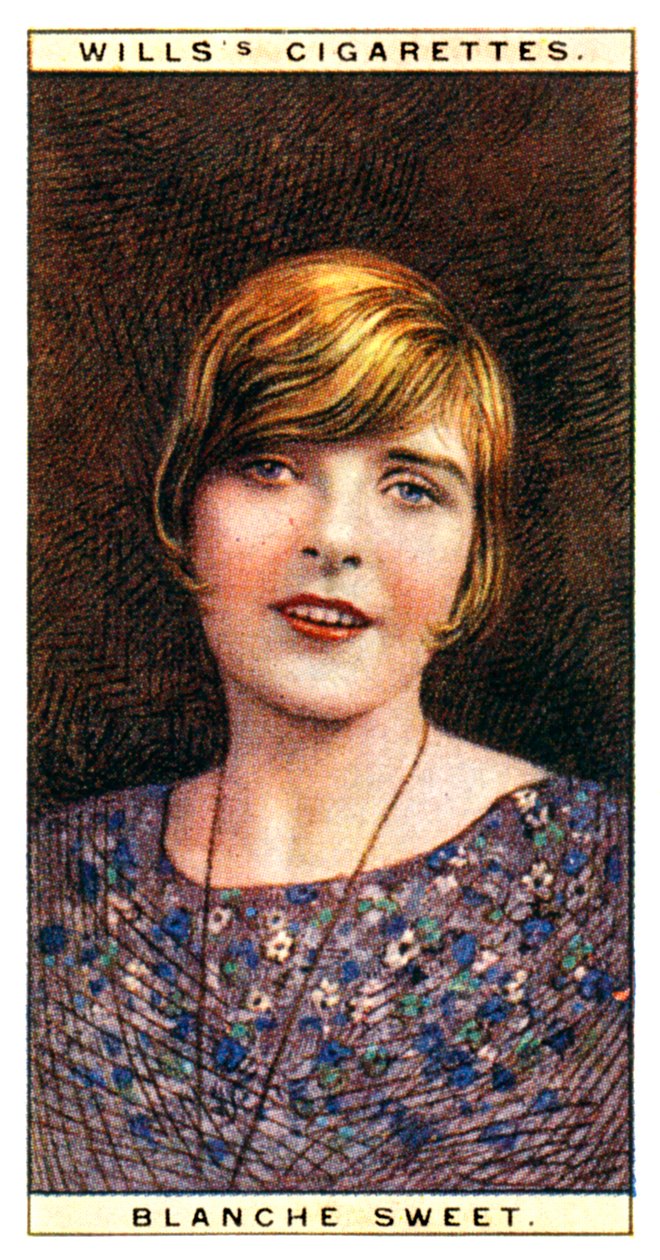 Blanche Sweet 1896-1986, Amerikalı oyuncu, 1928. by WD and HO Wills