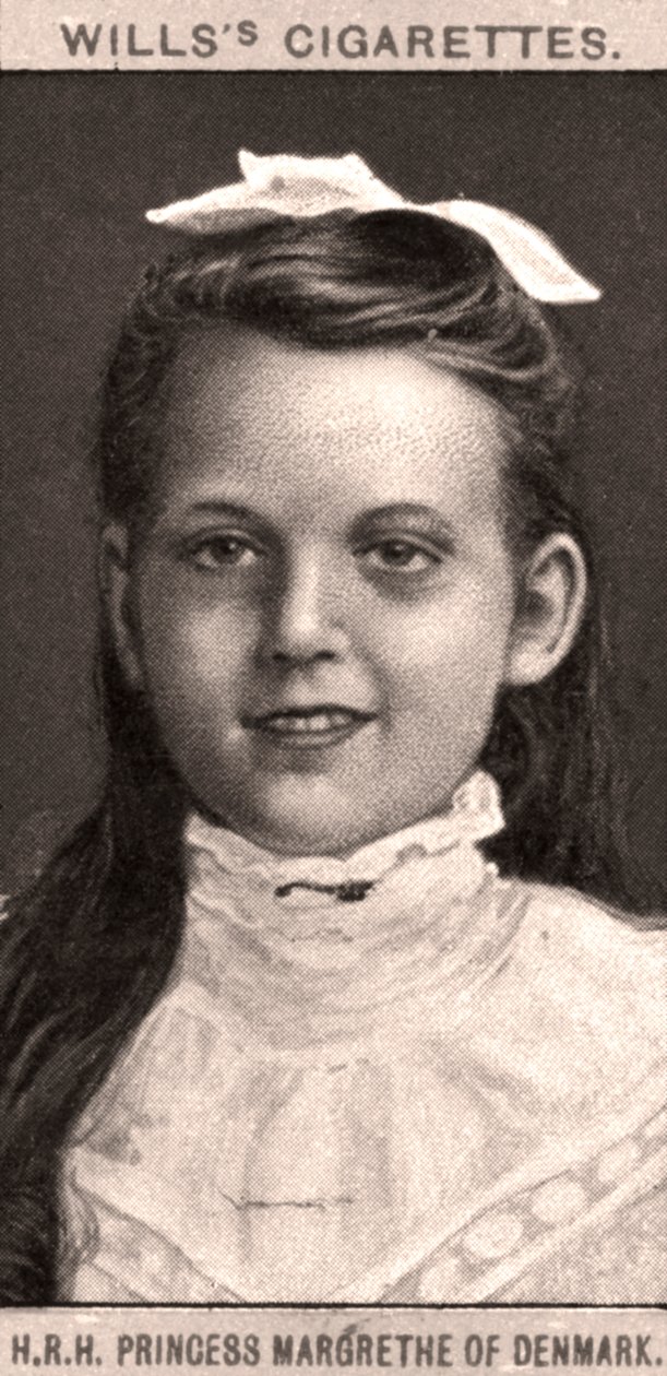 H.R.H. Danimarka Prensesi Margrethe, 1908. by WD and HO Wills