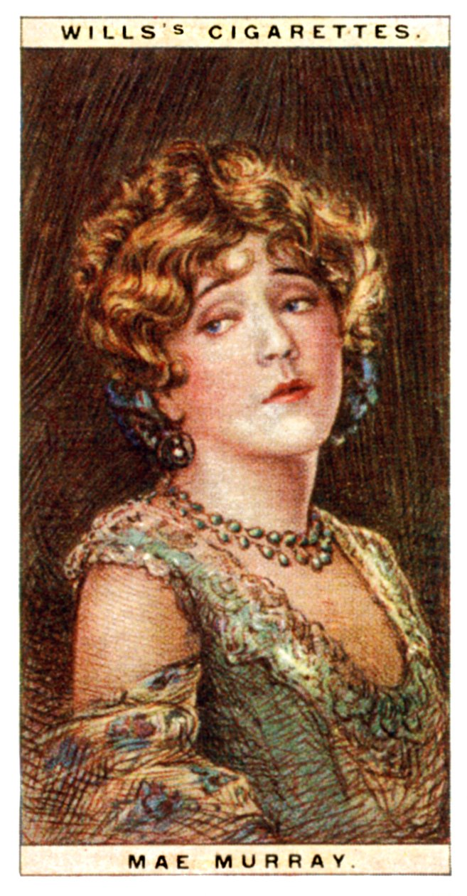 Mae Murray 1889-1965, Amerikalı aktris, 1928. by WD and HO Wills