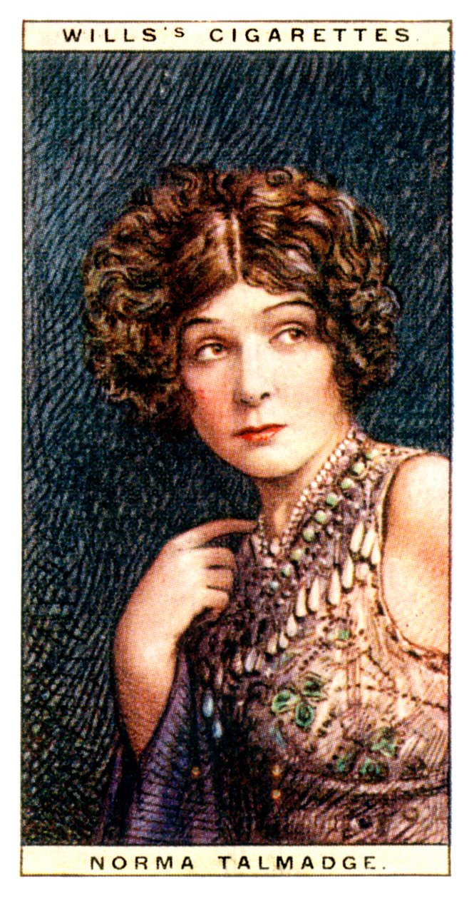 Norma Talmadge 1893-1957, Amerikalı oyuncu, 1928. by WD and HO Wills