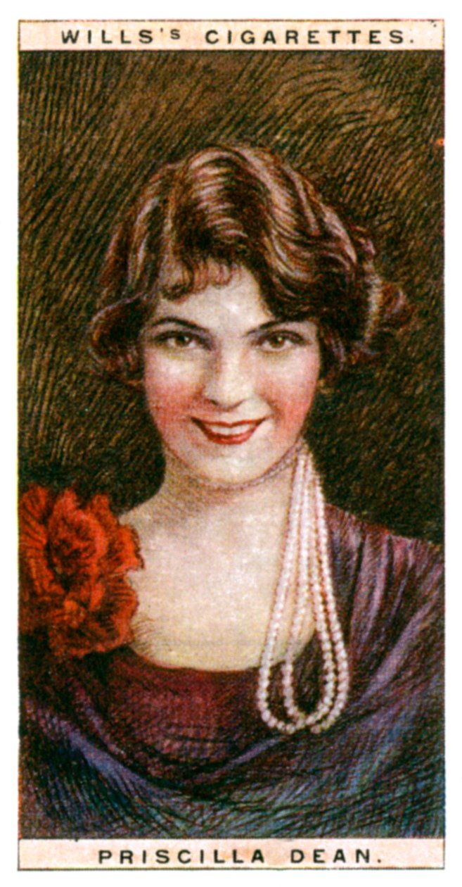 Priscilla Dean 1896-1987, Amerikan atress, 1928. by WD and HO Wills