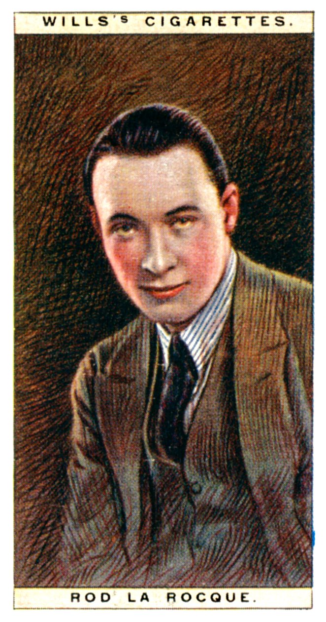 Rod la Rocque 1896-1969, Amerikalı aktör, 1928. by WD and HO Wills