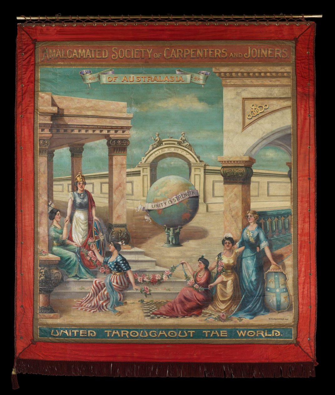 Birleştirilmiş Marangozlar ve Marangozlar Derneği Banner by W.G. Dunstan