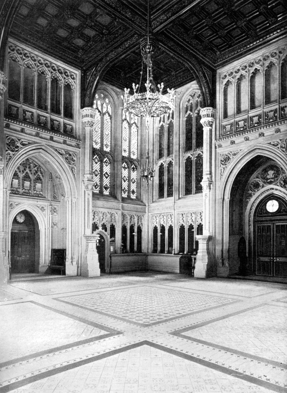 Lobi, Avam Kamarası, Westminster, Londra, c1905. by W.S. Campbell
