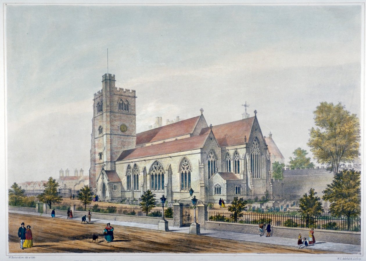 St Mary-at-Lambeth Kilisesi, Londra, 1851 by WT Ashfield