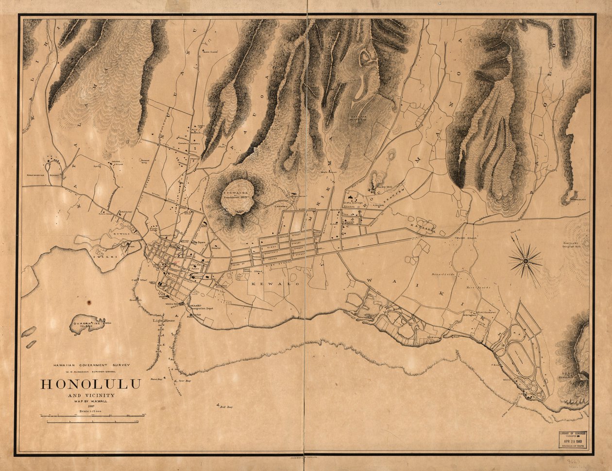 Honolulu ve çevresi by W. A.; Alexander Wall