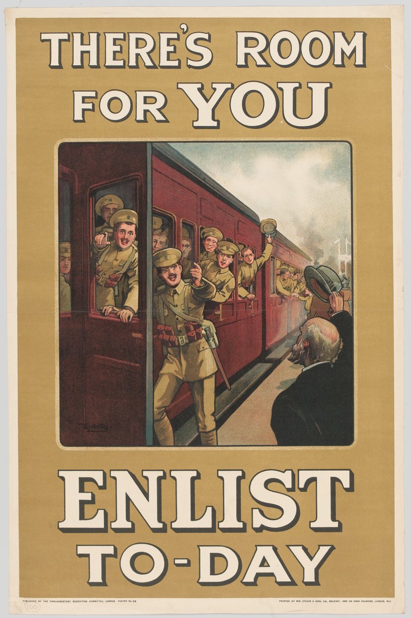 Bugün Askere Gitmenize Yer Var, 1914 by W. A. Fry