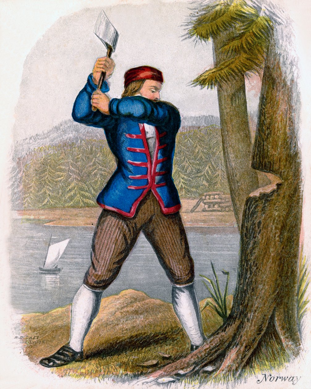 Norveçli Oduncu, 1809. by W. Dickes