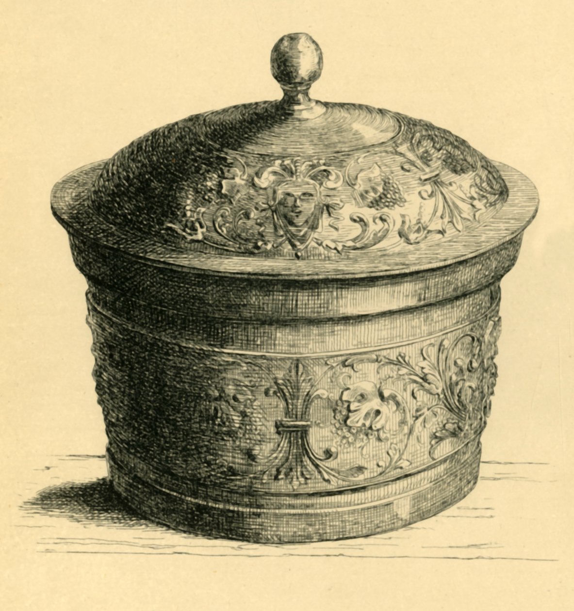 Kapaklı metal kutu, c1600, 1881. by W. E. Mackaness