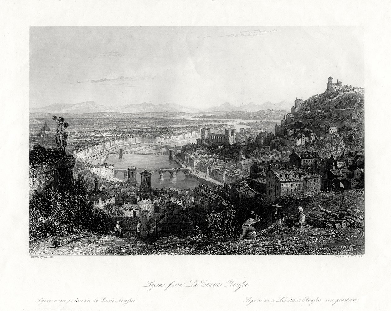 Lyon, Fransa, 1875 by W Floyd