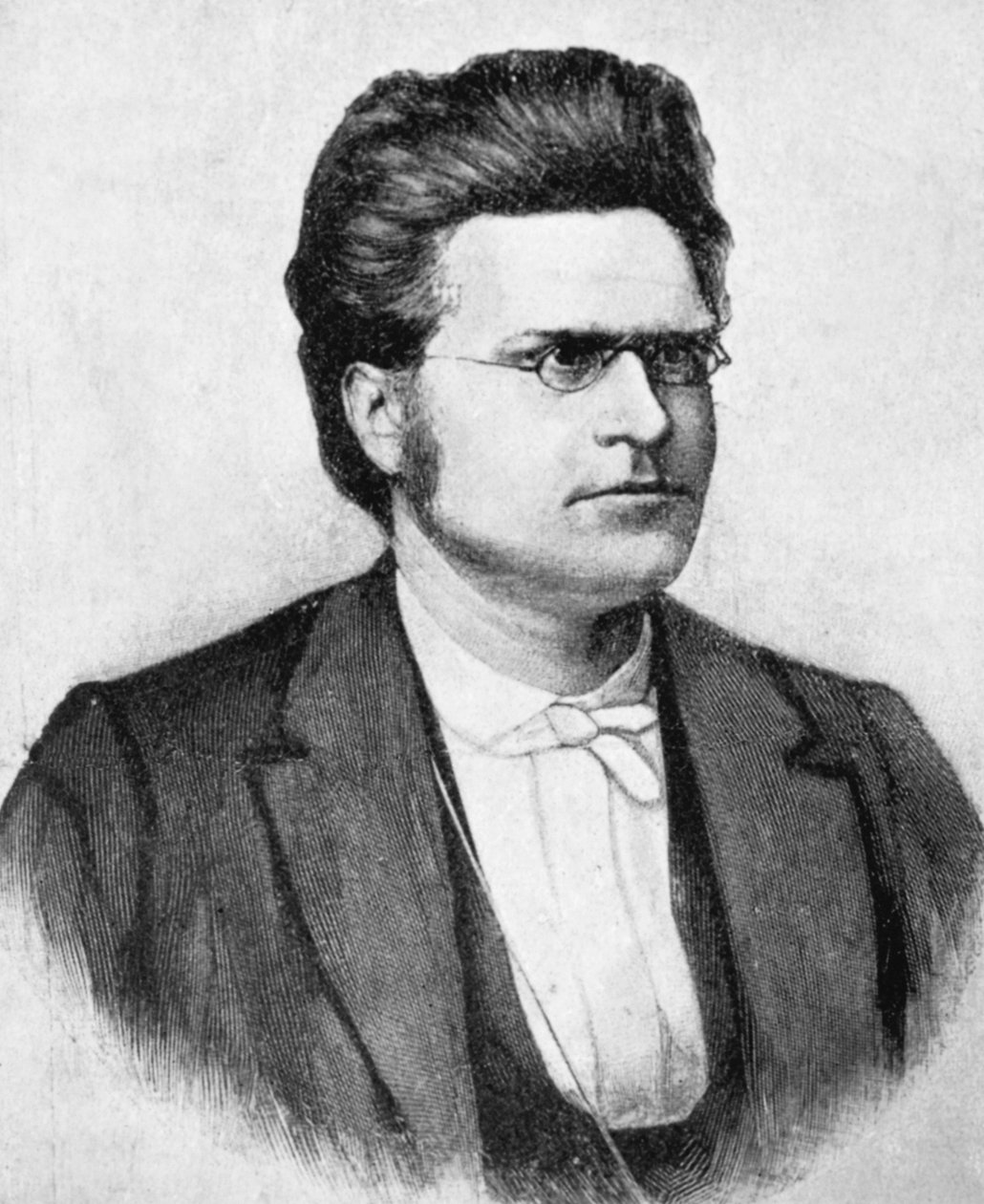 Bjornstjerne Martinius Bjornson (1832-1910), Norveçli yazar, şair ve oyun yazarı portresi, Budtz Mueller ve arkadaşları tarafından fotoğraftan sonra gravür by John Ward Dunsmore