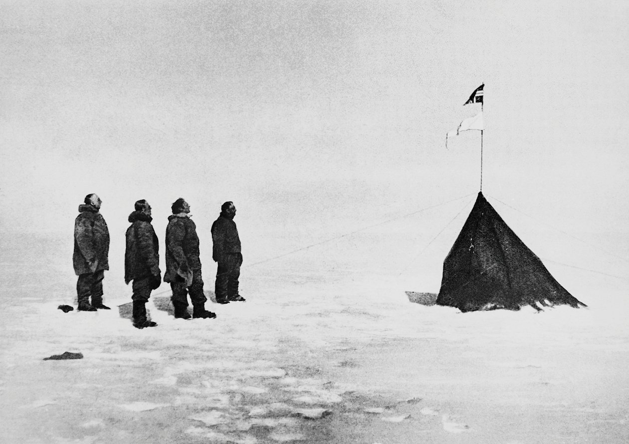 Roald Amundsen, Helmer Hanssen, Sverre Hassel ve Oscar Wisting, Güney Kutbu