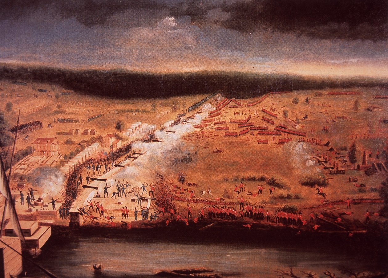 New Orleans Savaşı (renkli taş) by John Ward Dunsmore