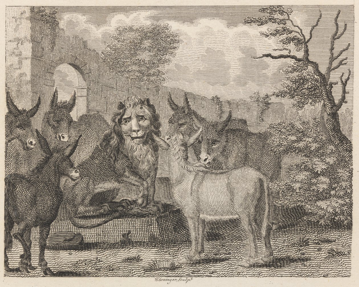 Aslan ve Yavru by W. Grainger