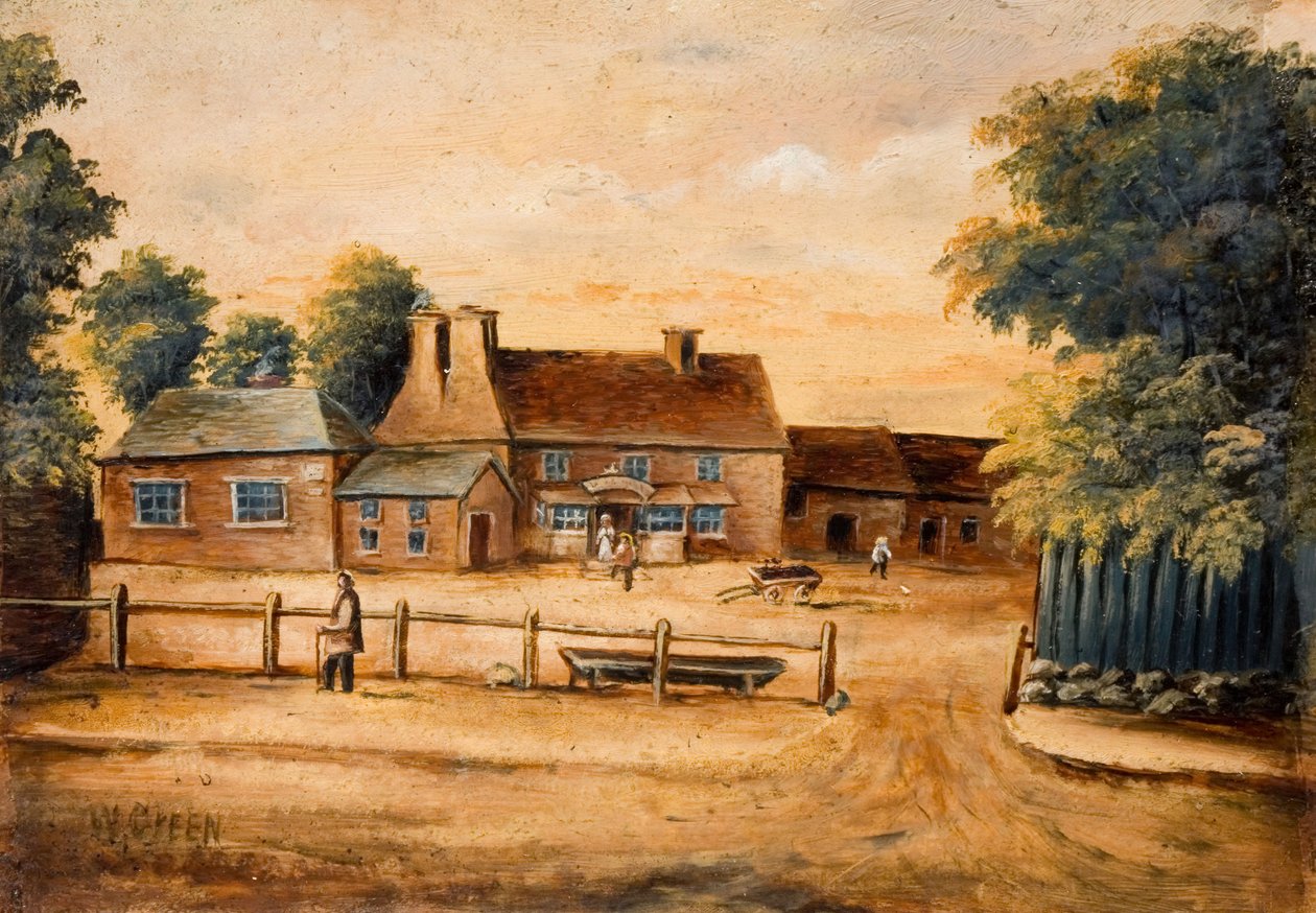 Vagon ve Atlar Hanı, Handsworth, 19. yüzyıl. by W. Green