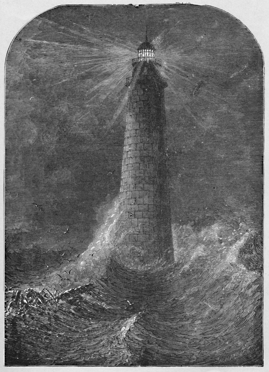Minots Ledge Deniz Feneri, Massachusetts, 1877, 1883 by W. H. Morse