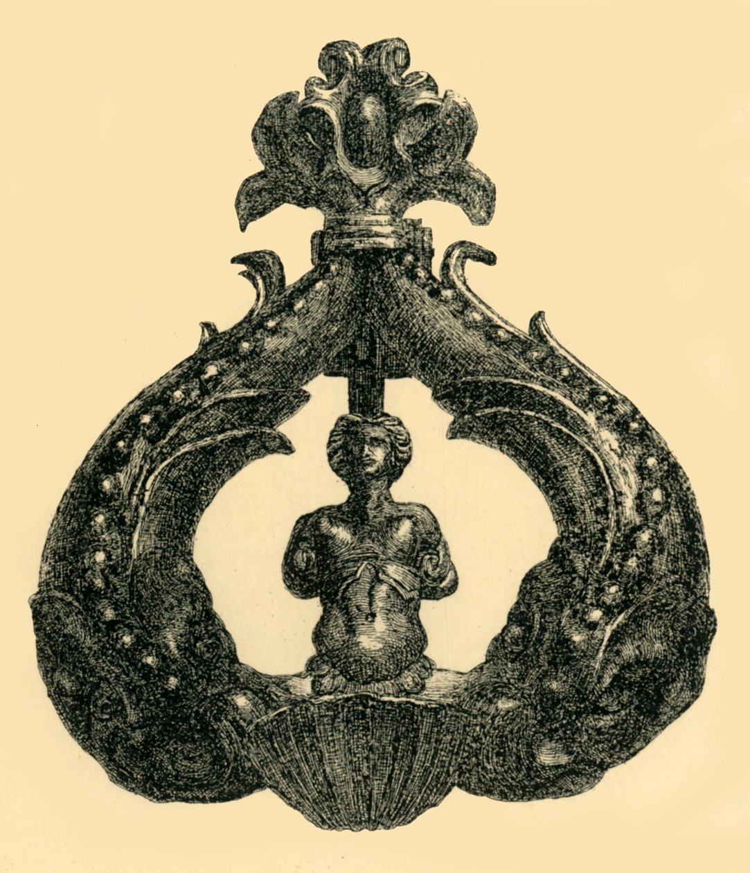 Bronz kapı tokmağı, c1550-1600, 1881. by W. Harbutt
