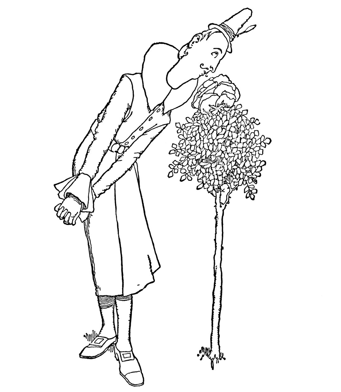 Onun Kokusunu İçine Çeken Tüm Kaygılar ve Üzüntüler Tarafından Unutuldu, c1930 by William Heath Robinson