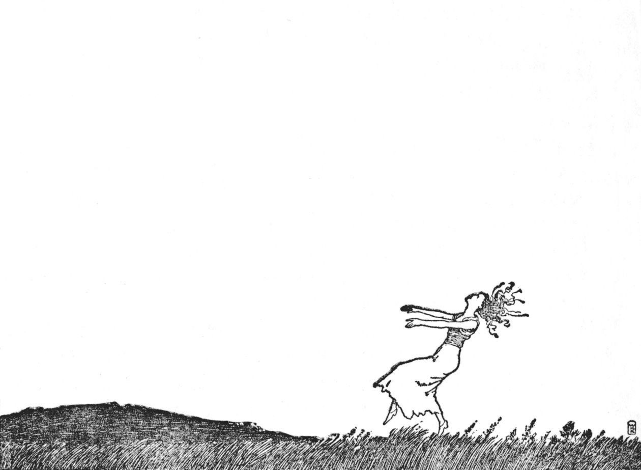 Dans Etmeli, Tarlada ve Çayırda, c1930 by William Heath Robinson