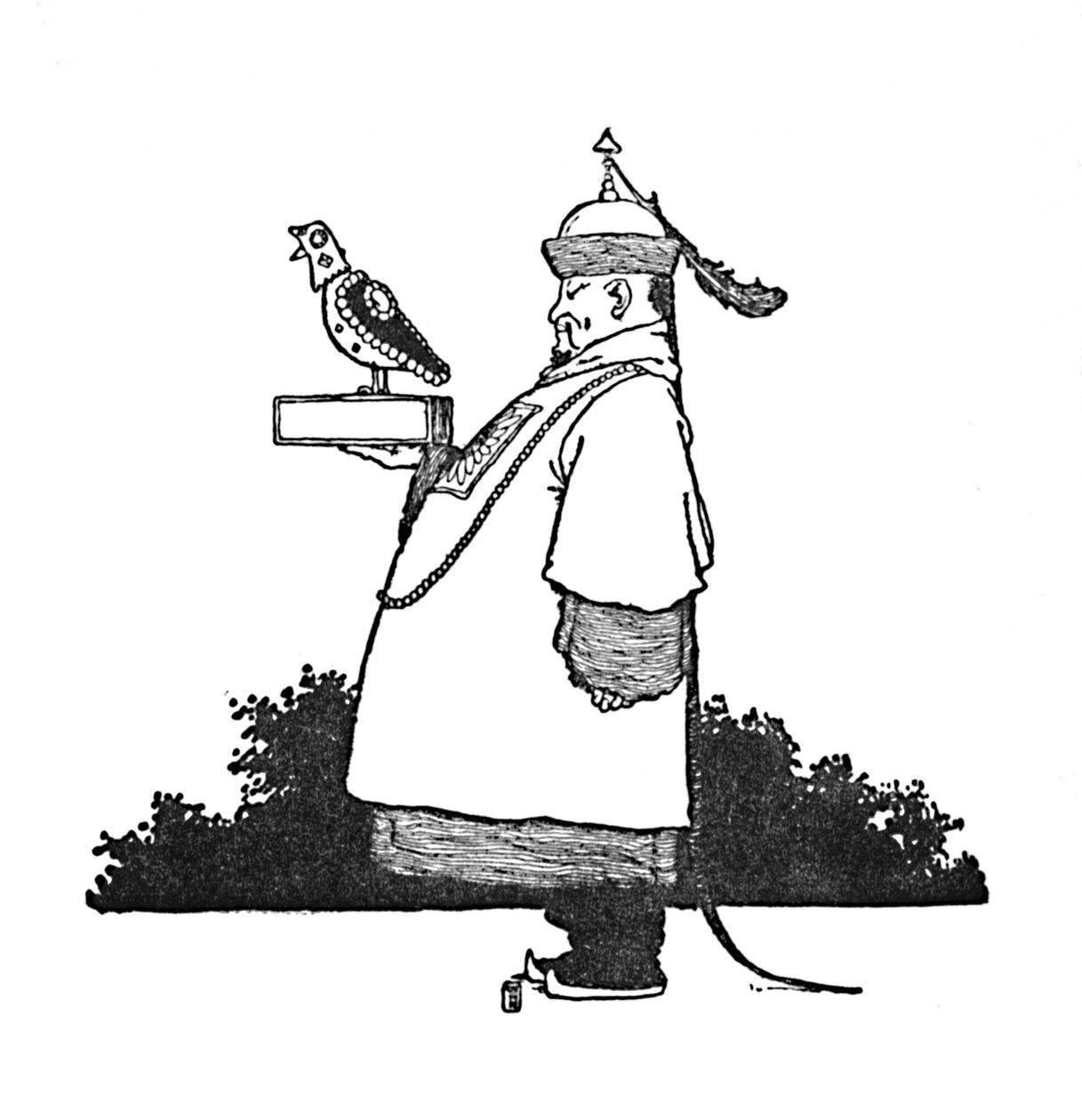 Baş İmparatorluk Bülbül Getiren, c1930 by William Heath Robinson