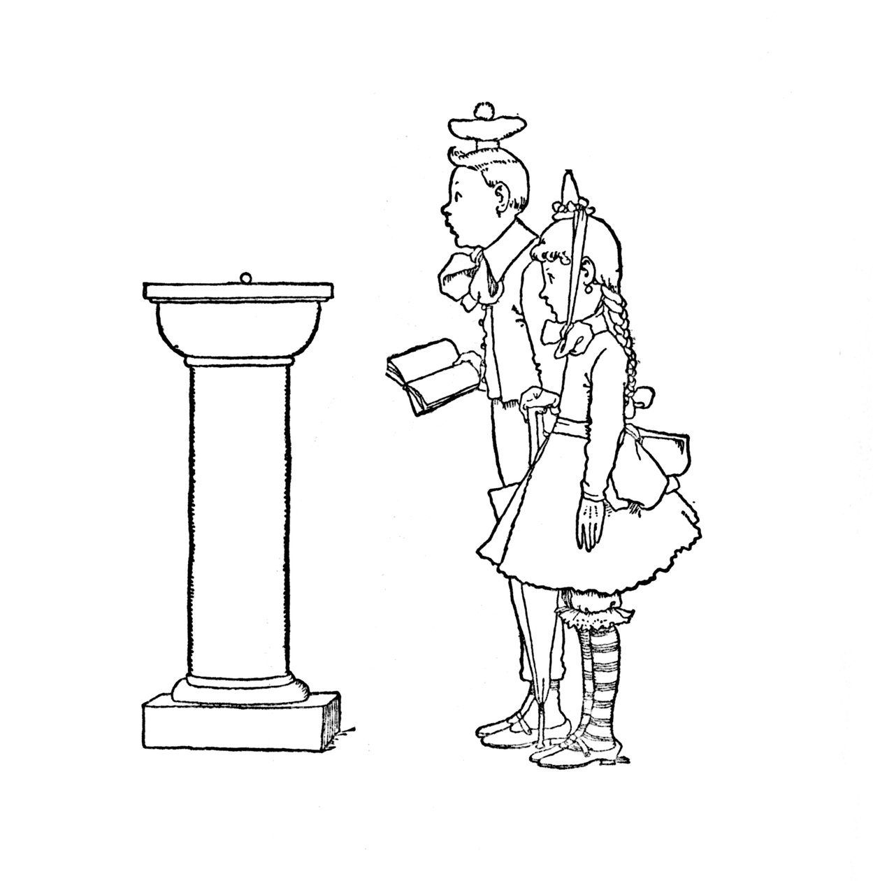 Bezelyeler Merak Dolabında Sunuldu, c1930 by William Heath Robinson