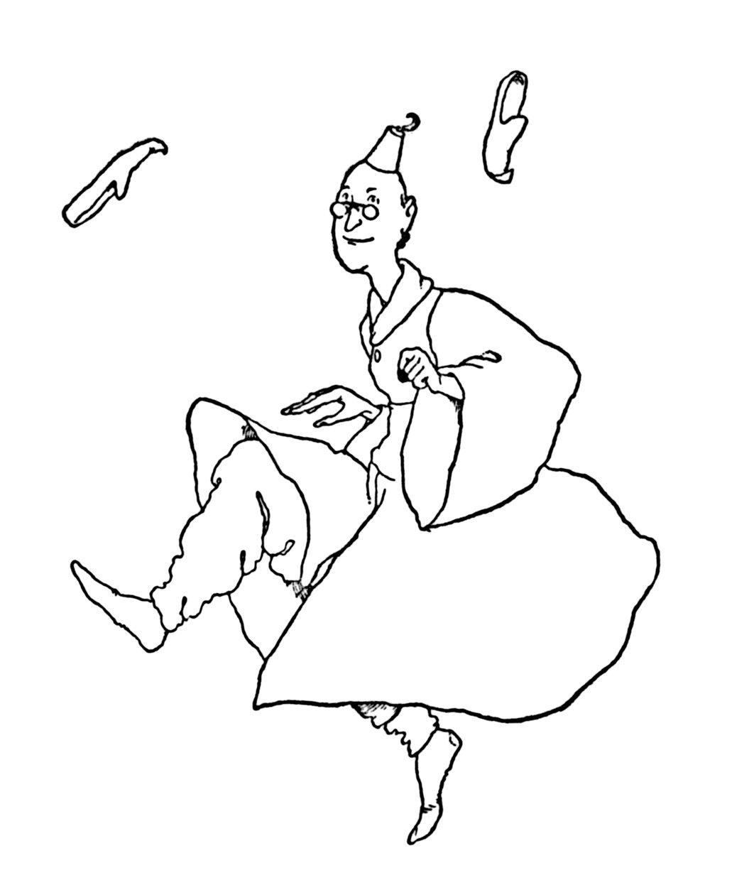 Terlikleri Kulaklarında Uçuyor, c1930 by William Heath Robinson