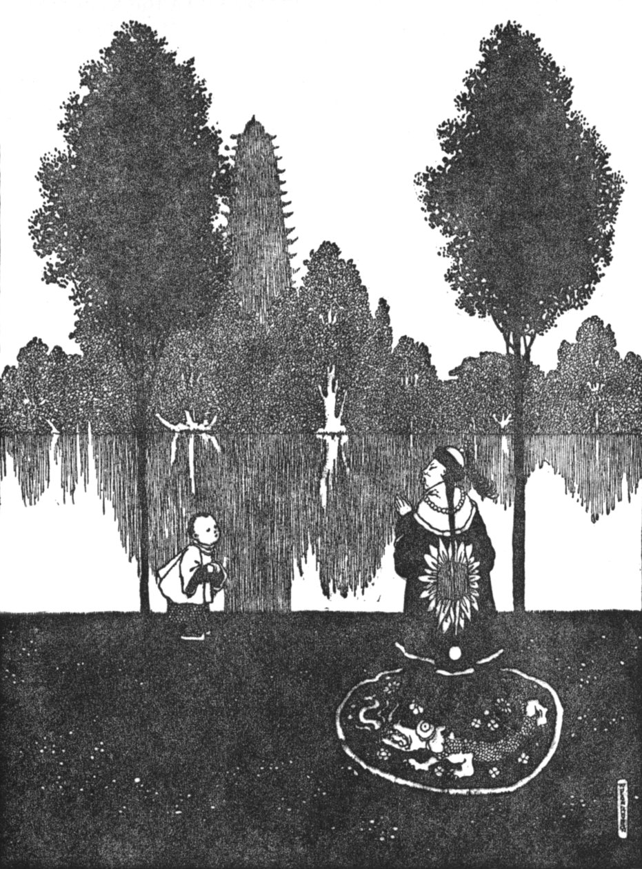 Şehre, Saraya ve Bahçeye Hayran Kaldılar, c1930 by William Heath Robinson