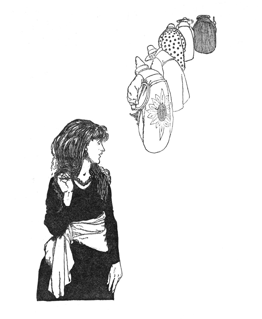 Aynayı Bir Yerden Bir Yere Taşıdılar, c1930 by William Heath Robinson