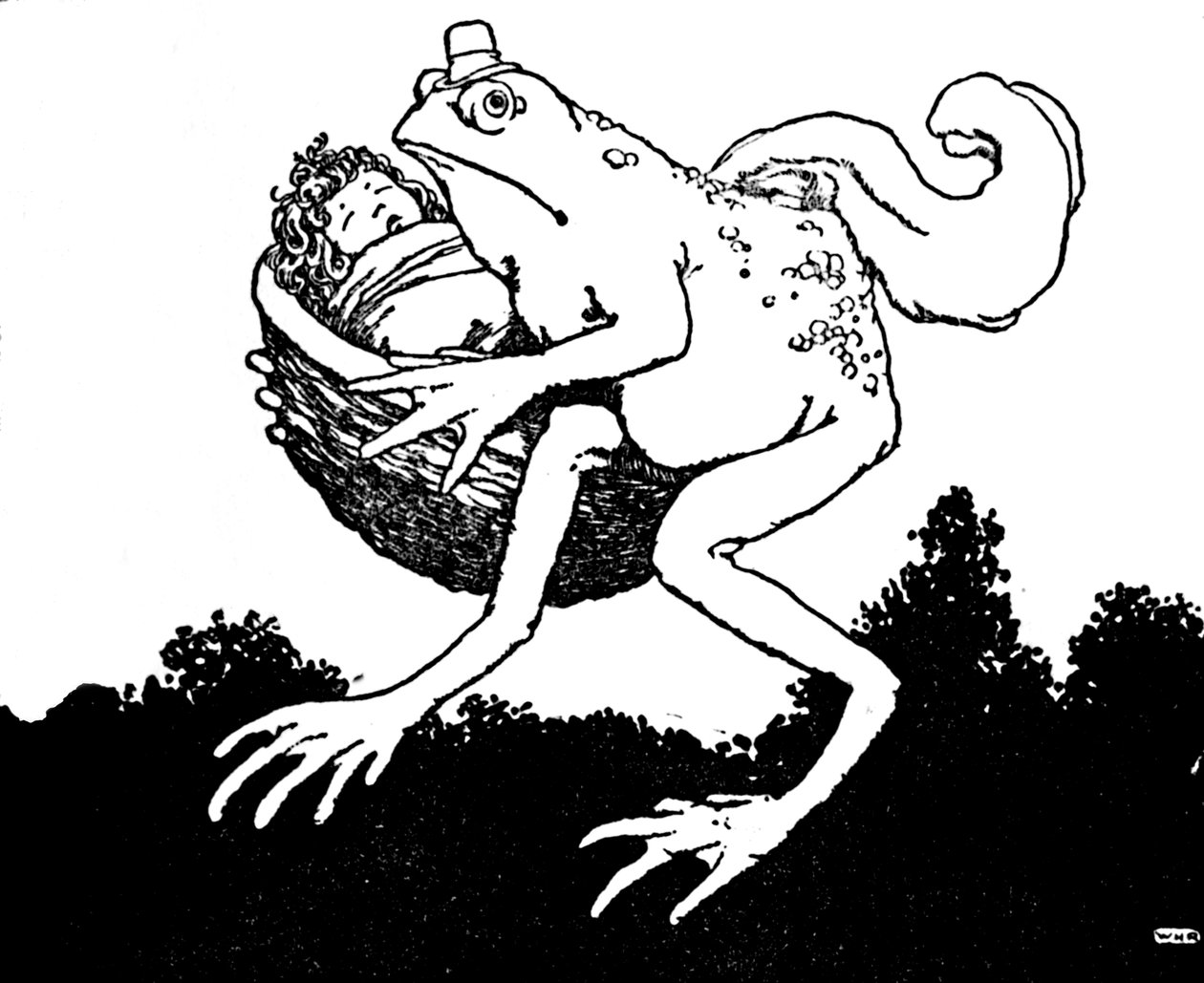 Bu Sadece Oğlumun Karısı, Dedi Kurbağa, c1930 by William Heath Robinson