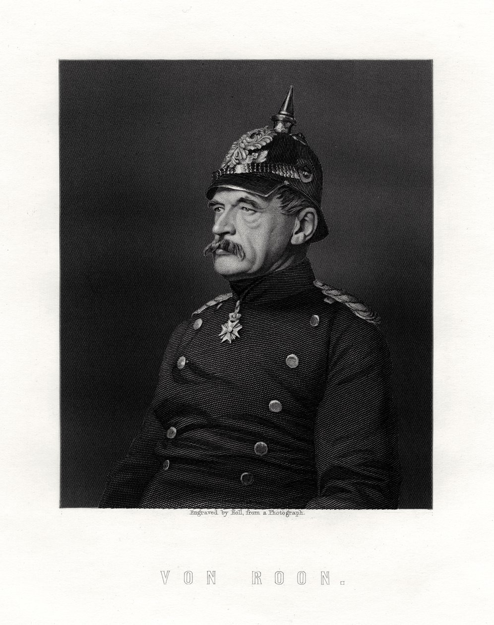Albrecht Theodor Graf Emil von Roon, Prusyalı asker ve politikacı, 19. yüzyıl. by W. Holl