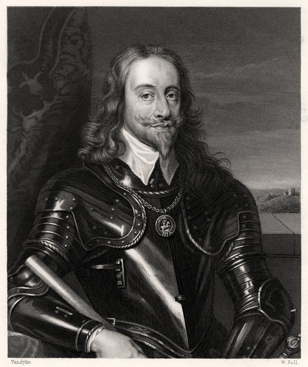 Charles I, Büyük Britanya ve İrlanda Kralı, 19. yüzyıl. by W. Holl