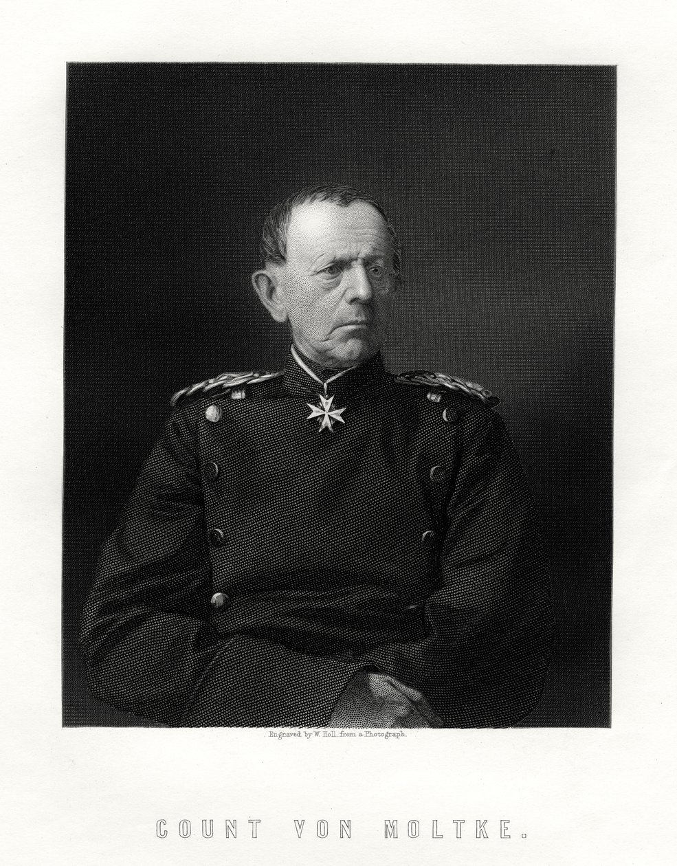 Kont von Moltke, 1800-1891, ünlü Alman Mareşal, 19. yüzyıl by W. Holl