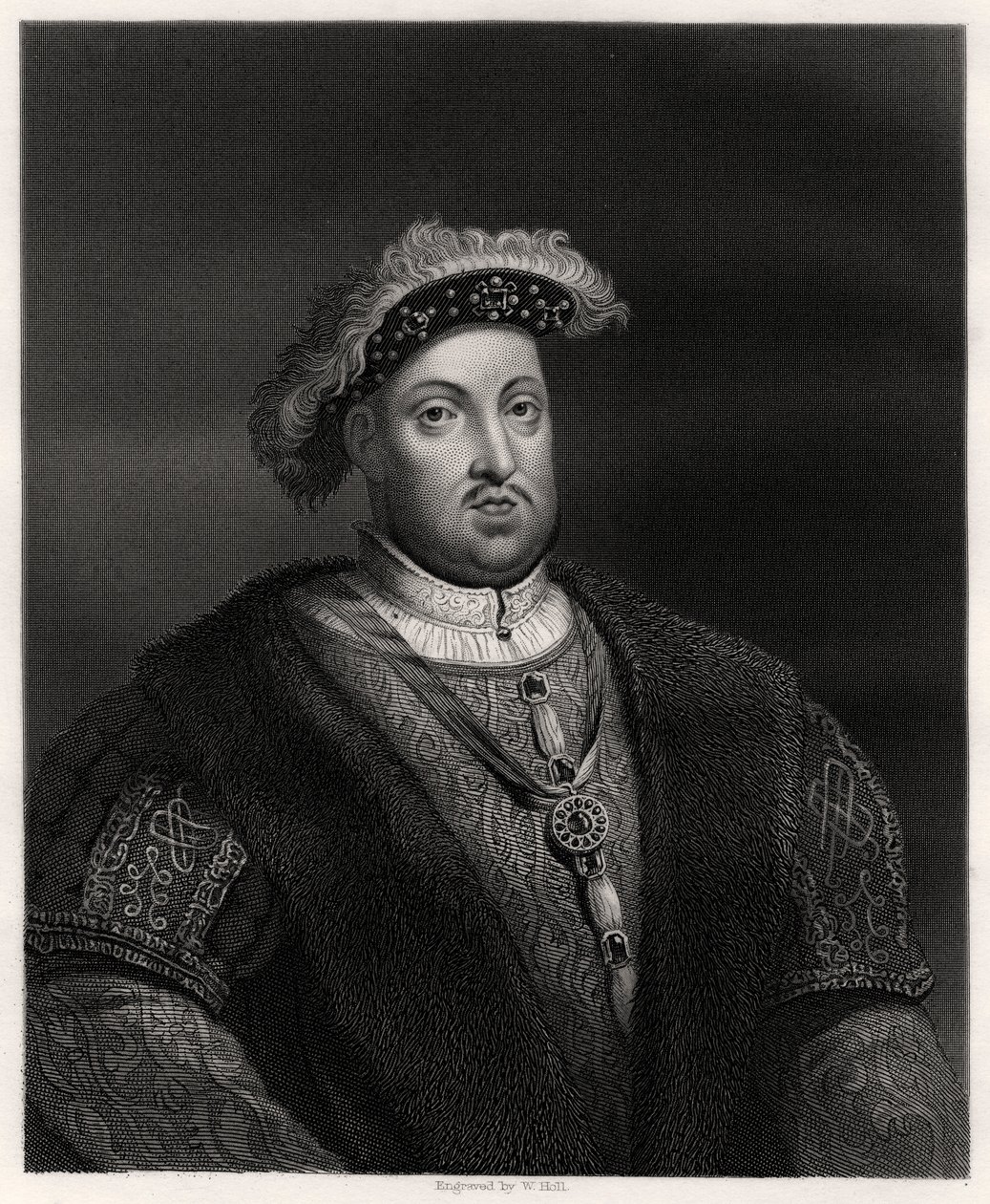 Henry VIII, İngiltere ve İrlanda Kralı, 19. yüzyıl by W. Holl