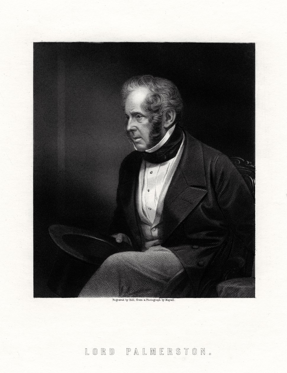 Lord Palmerston, Britanya başbakanı, 19. yüzyıl. by W. Holl